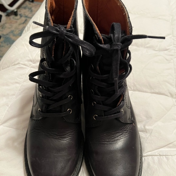 Frye Women's Combat boots Black Size 8 - Picture 5 of 5